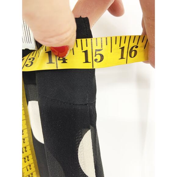 Ann Taylor Petites Silk Polka Dots Flowy Double Layer Mini Skirt Size 4P - Picture 5 of 6